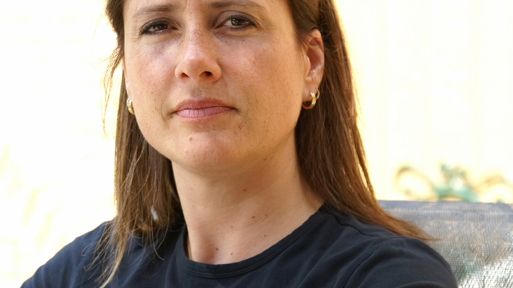 woman looks concerned