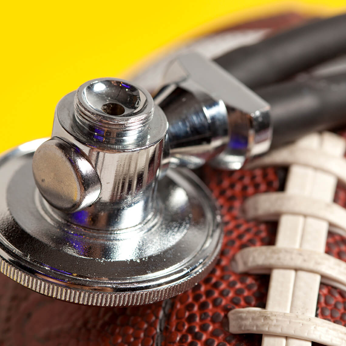 stethescope on a football
